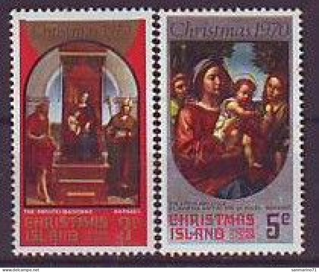 CHRISTMAS ISLAND 33-34,unused,Christmas 1970 (**) - Christmas Island