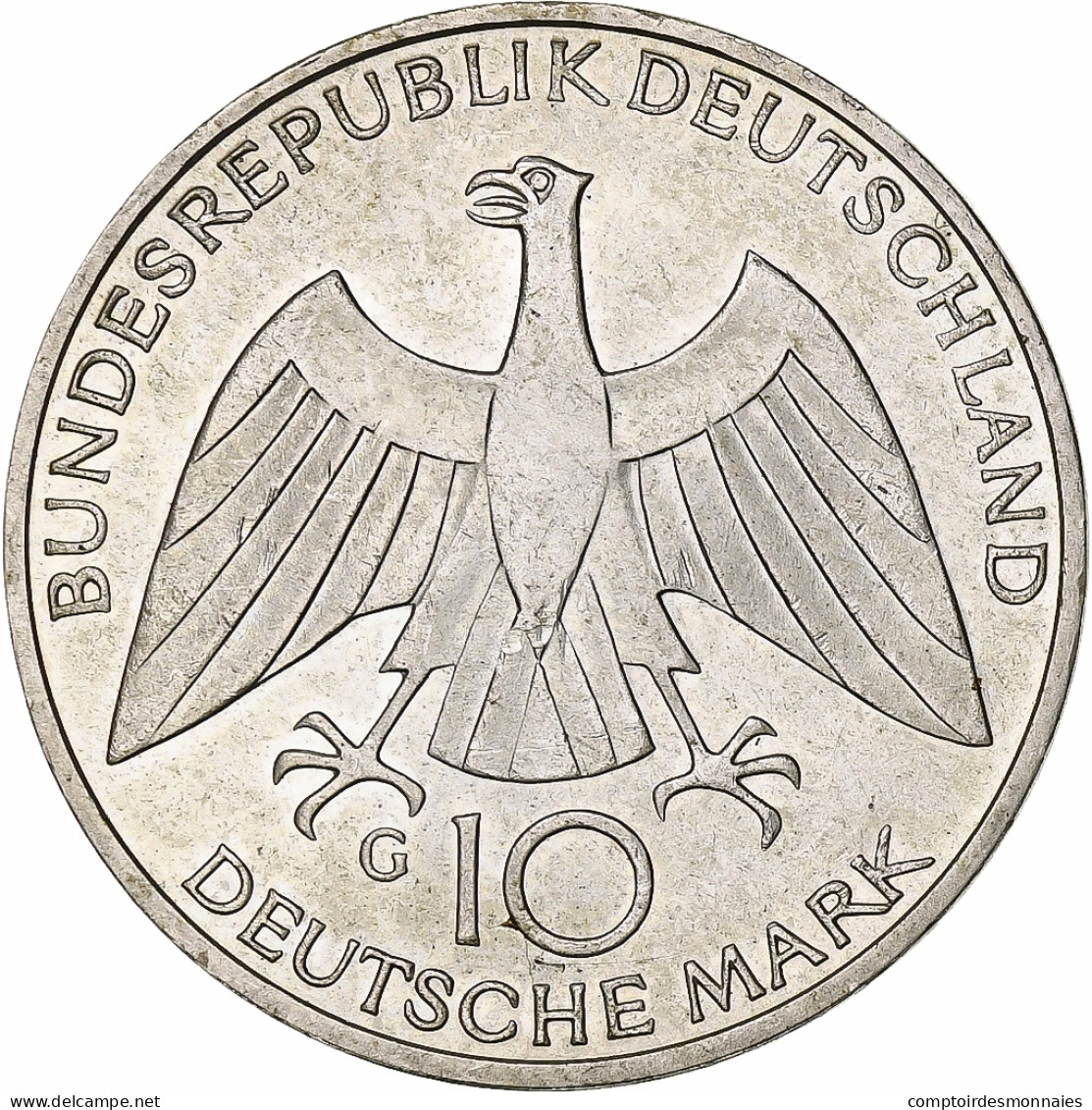 Monnaie, République Fédérale Allemande, 10 Mark, 1972, Karlsruhe, TTB+ - Commémoratives