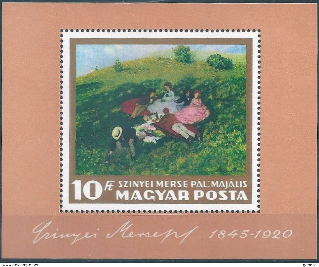 C5135b Hungary Art Paiting Nature Holiday Picnic Drink S/S MNH - Vinos Y Alcoholes