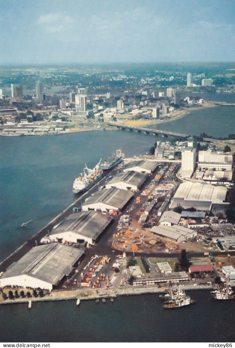 Côte D'Ivoire  -- ABIDJAN --Vue Aérienne Du Port Et Du Plateau - Côte-d'Ivoire