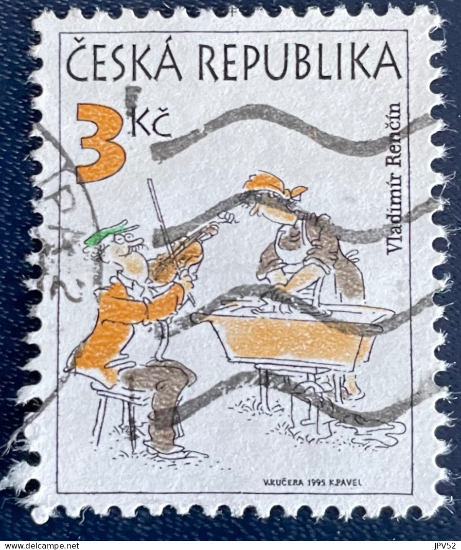 Ceska Republika - Tsjechië - C4/6 - 1995 - (°)used - Michel 84 - Getekende Humor - Usati