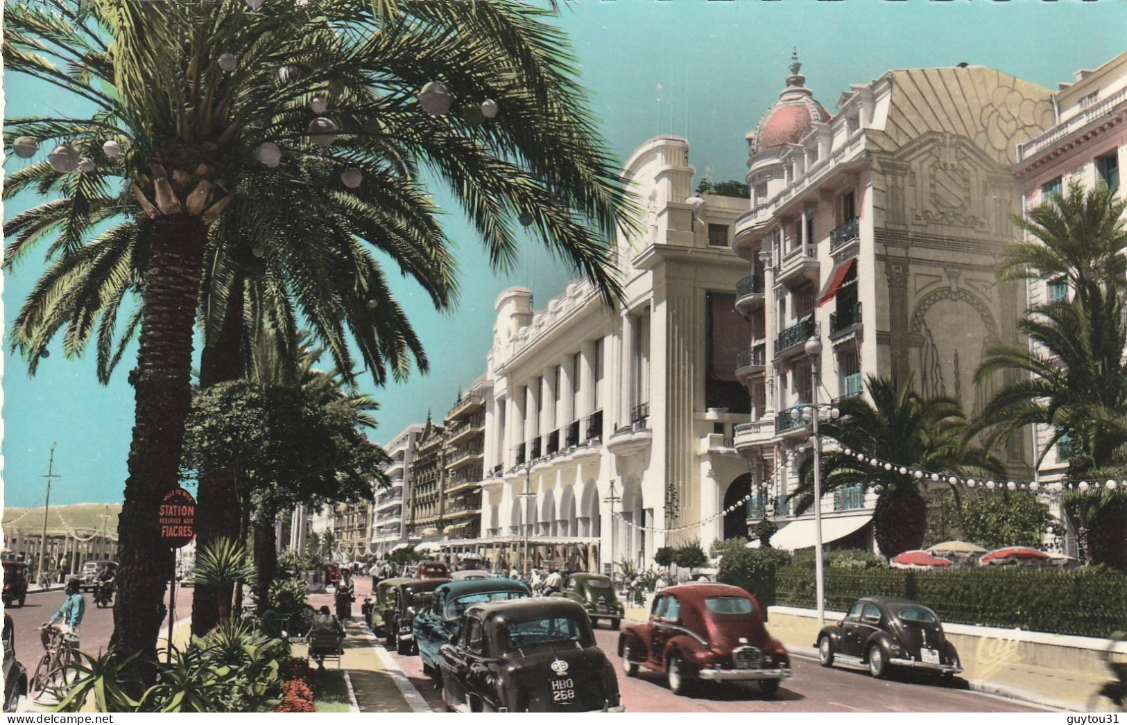 06 Alpes Maritimes : Nice La Promenade Des Anglais Et Le Palais De La Méditérranée - Nice Bij Nacht