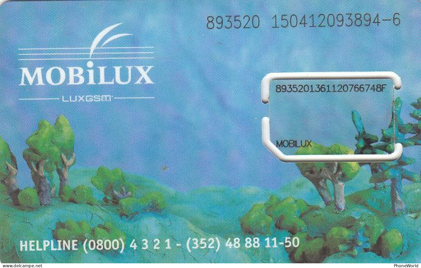 Luxemburg, GSM SIM Mobilux - Luxemburg