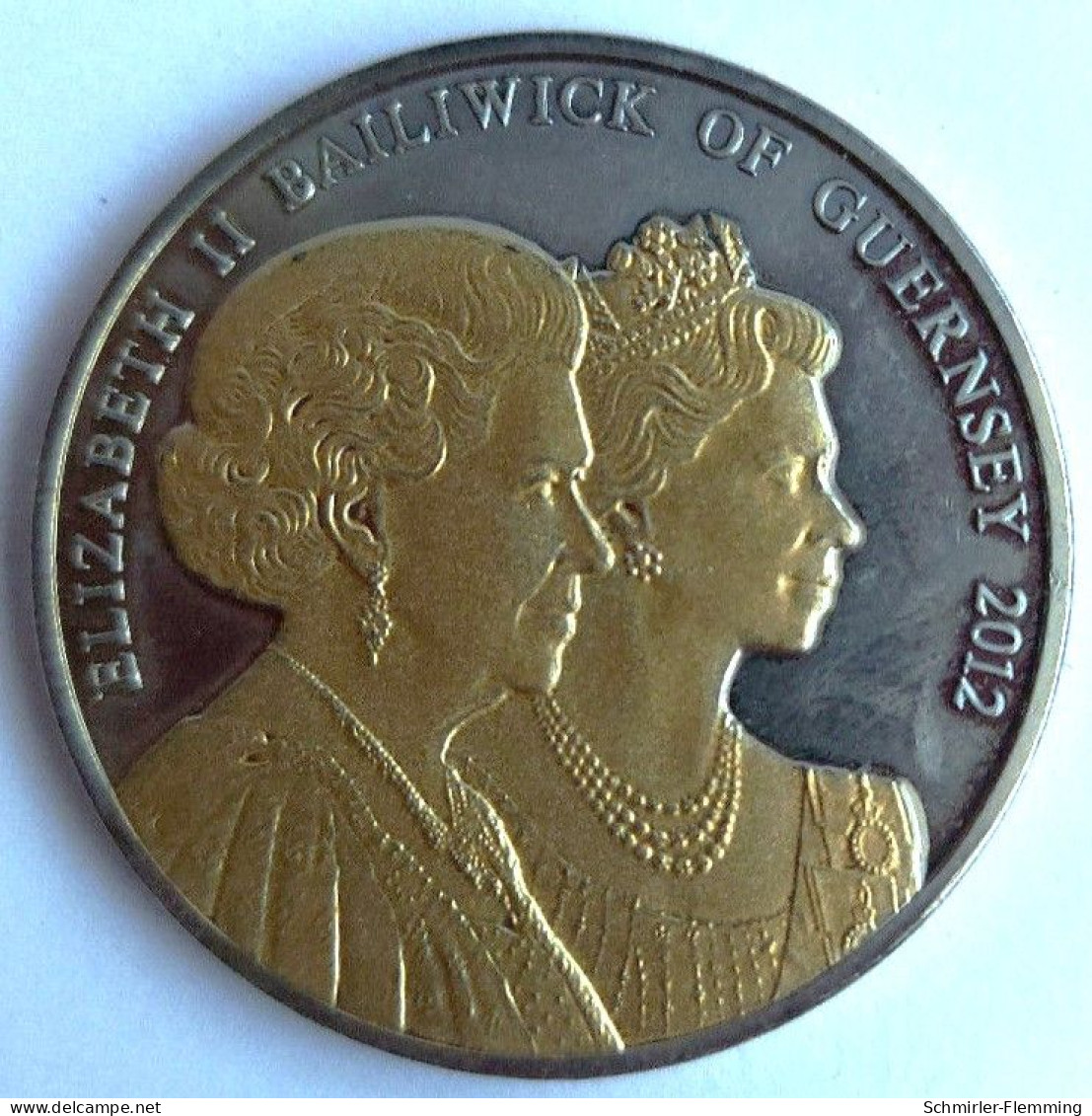 Bailiwick Of Guernsey Elizabezh II. (1952-2023) "Diamond Jubilee" 5 Dollar 2012 UNC.- - Jersey