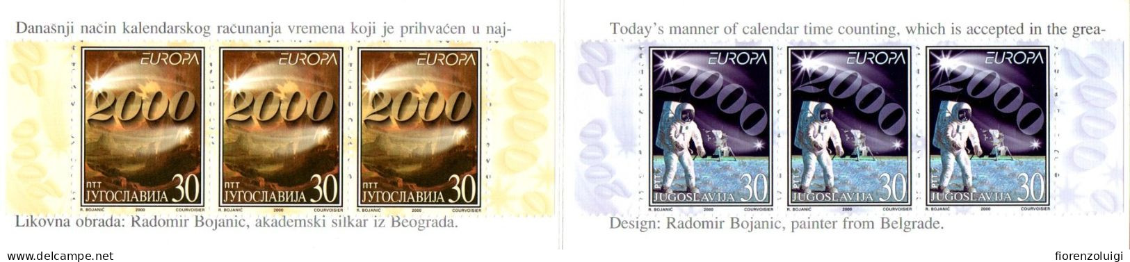 EUROPA CEPT 2000 GIRO COMPLETO LIBRETTI / BOOKLETS MNH**