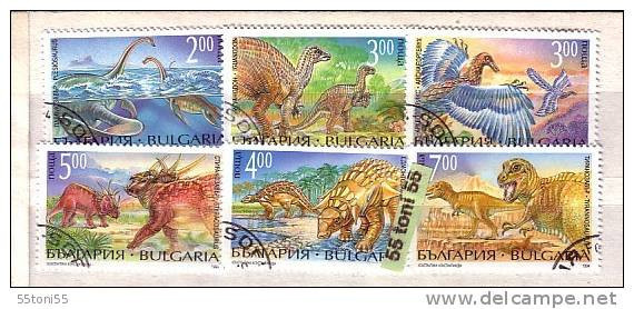 1994 Fauna  DINOSAURS 6 V.- Used/oblitere (O)  BULGARIA / Bulgarie - Used Stamps