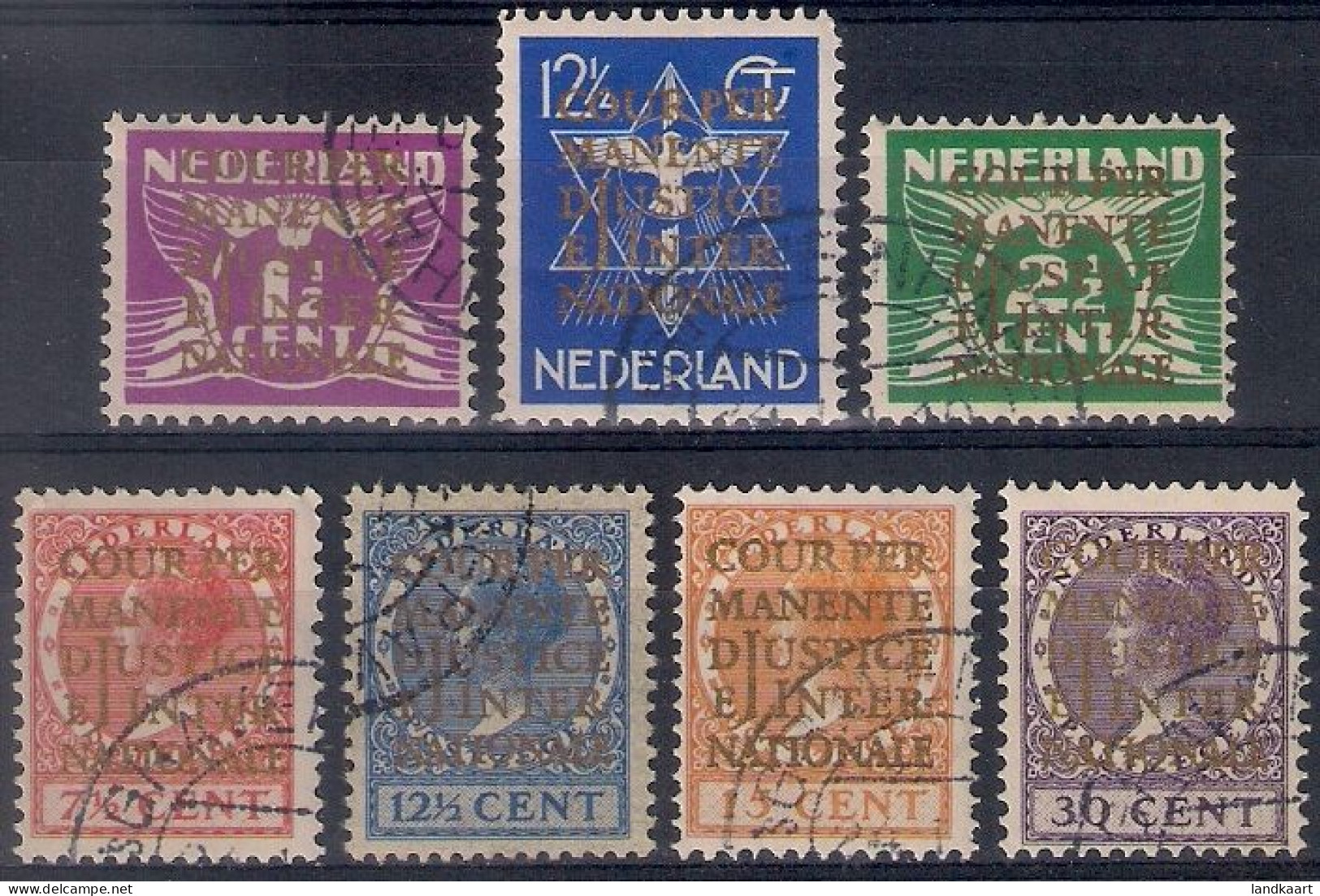 Netherlands 1934, NVPH Dienstzegels Nr 9-15, Used - Dienstzegels