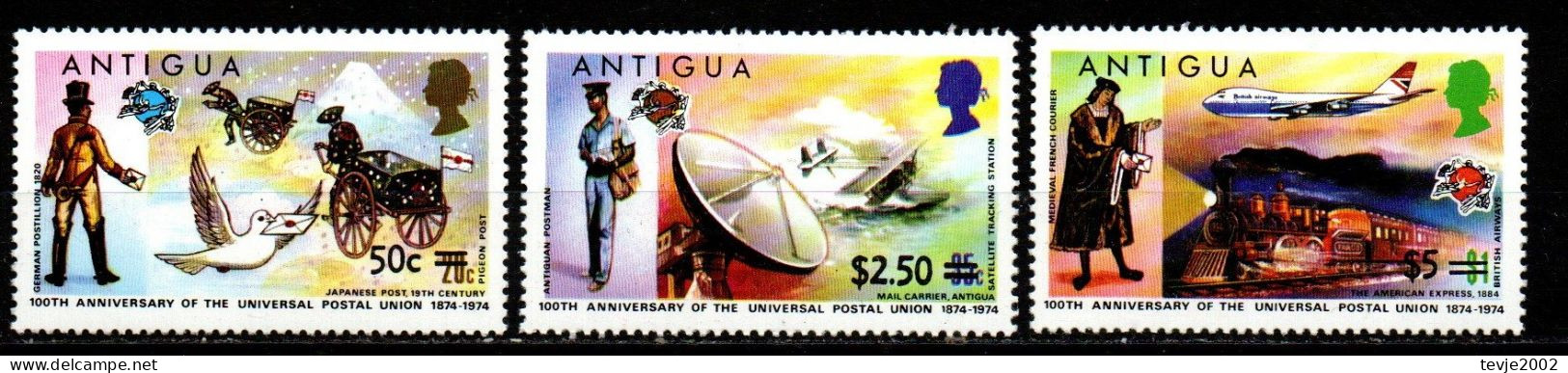 Antigua 1975 - Mi.Nr. 355 - 357 - Postfrisch MNH - UPU - 1960-1981 Interne Autonomie