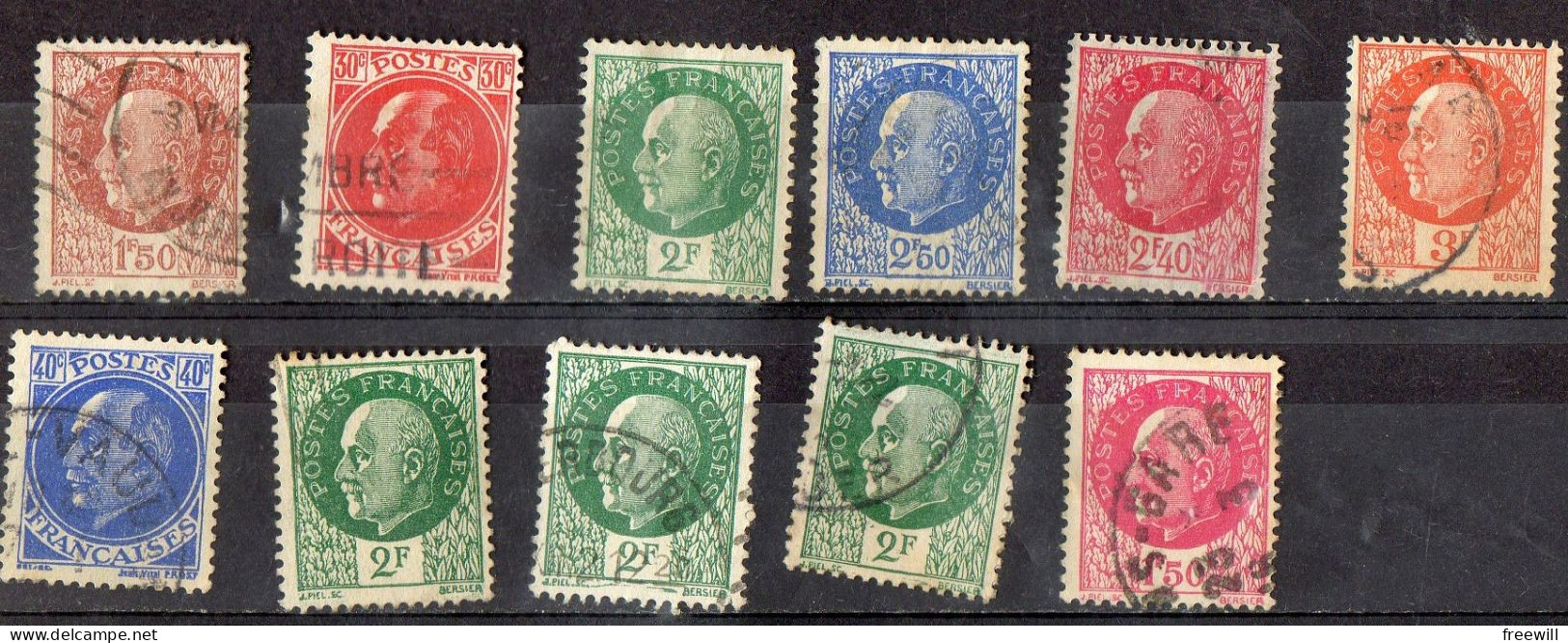 France Maréchal Pétain - Used Stamps