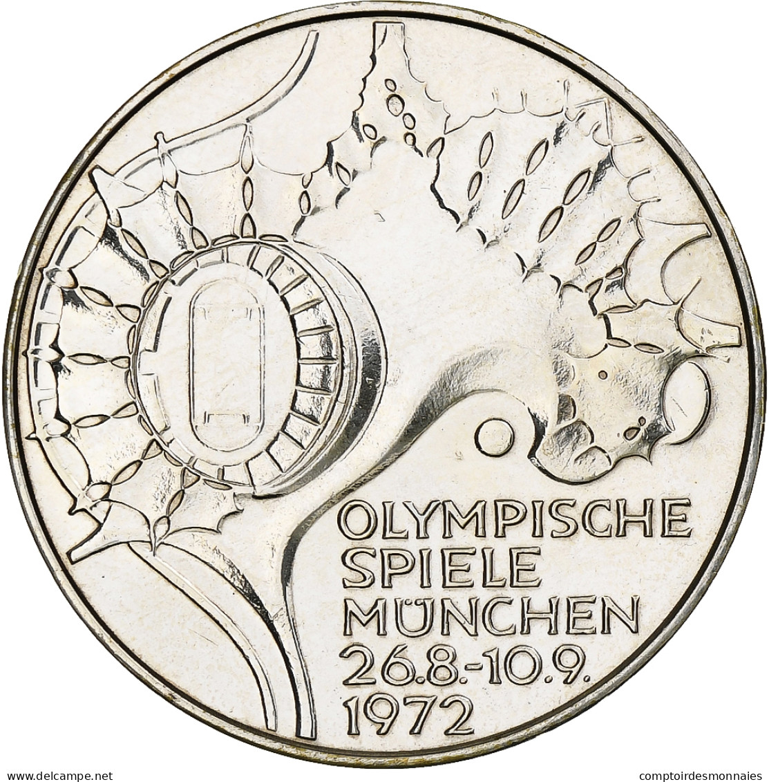 Monnaie, République Fédérale Allemande, 10 Mark, 1972, Munich, BE, SPL - Herdenkingsmunt