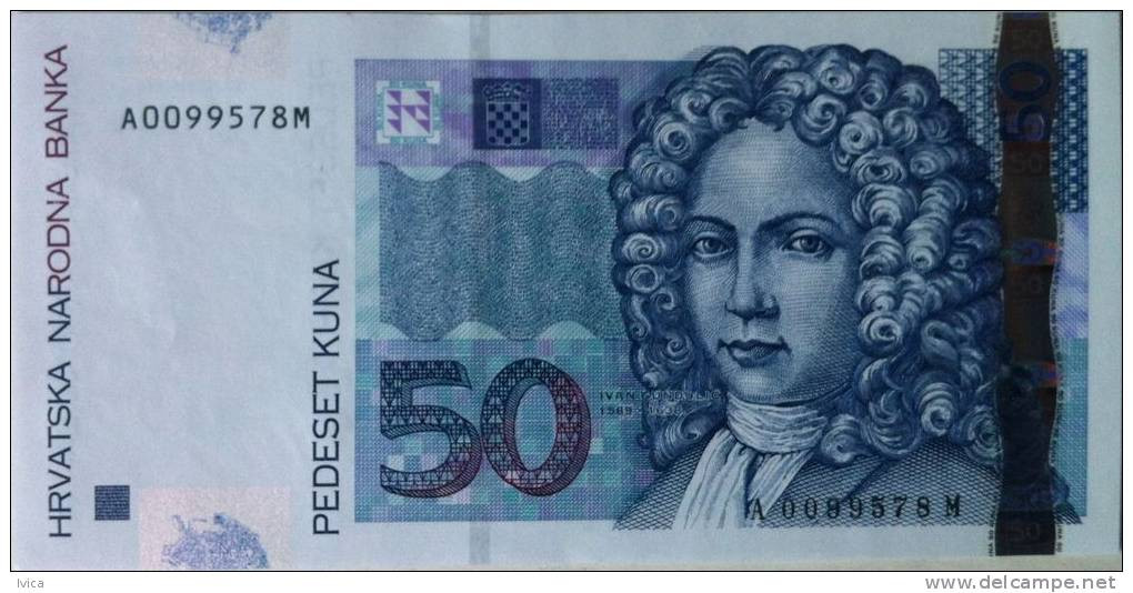 CROATIA - 50 Kuna - 2002 - UNC - Croacia