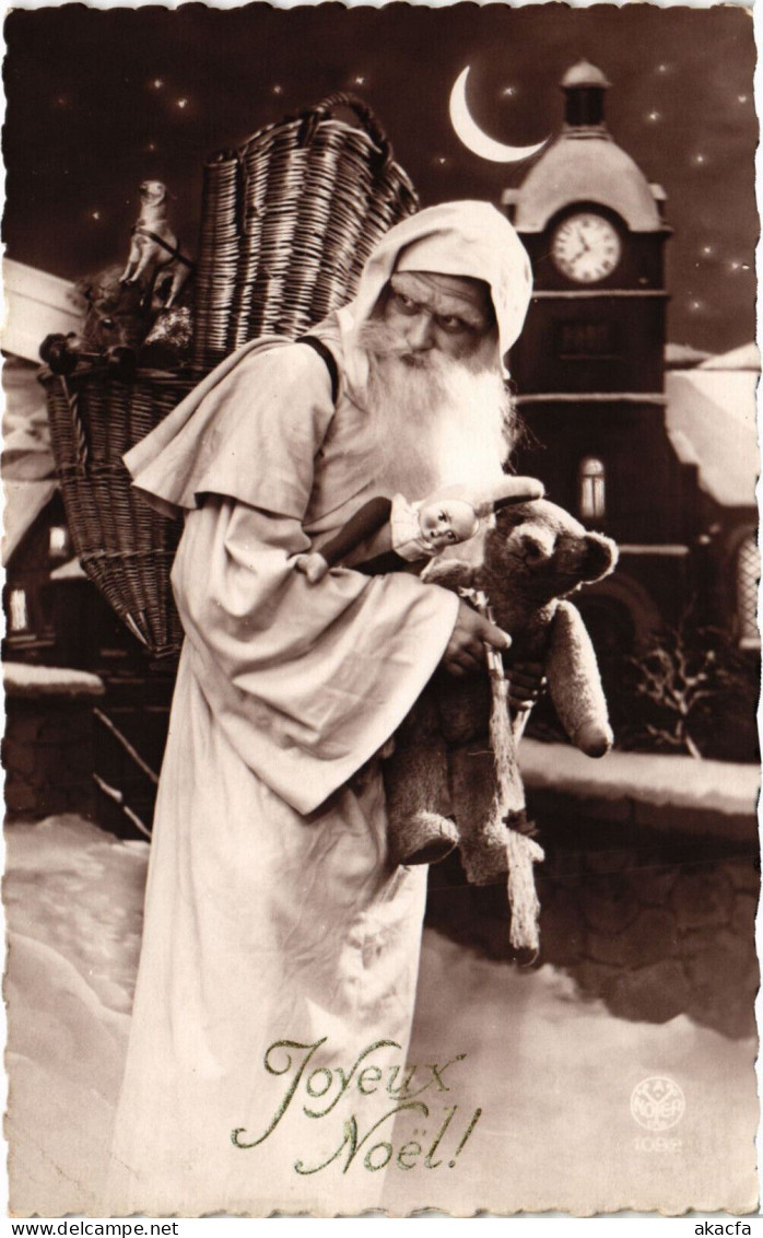 PC SAINT NICHOLAS, JOYEUX NOEL, Vintage EMBOSSED Postcard (b51271) - Nikolaus