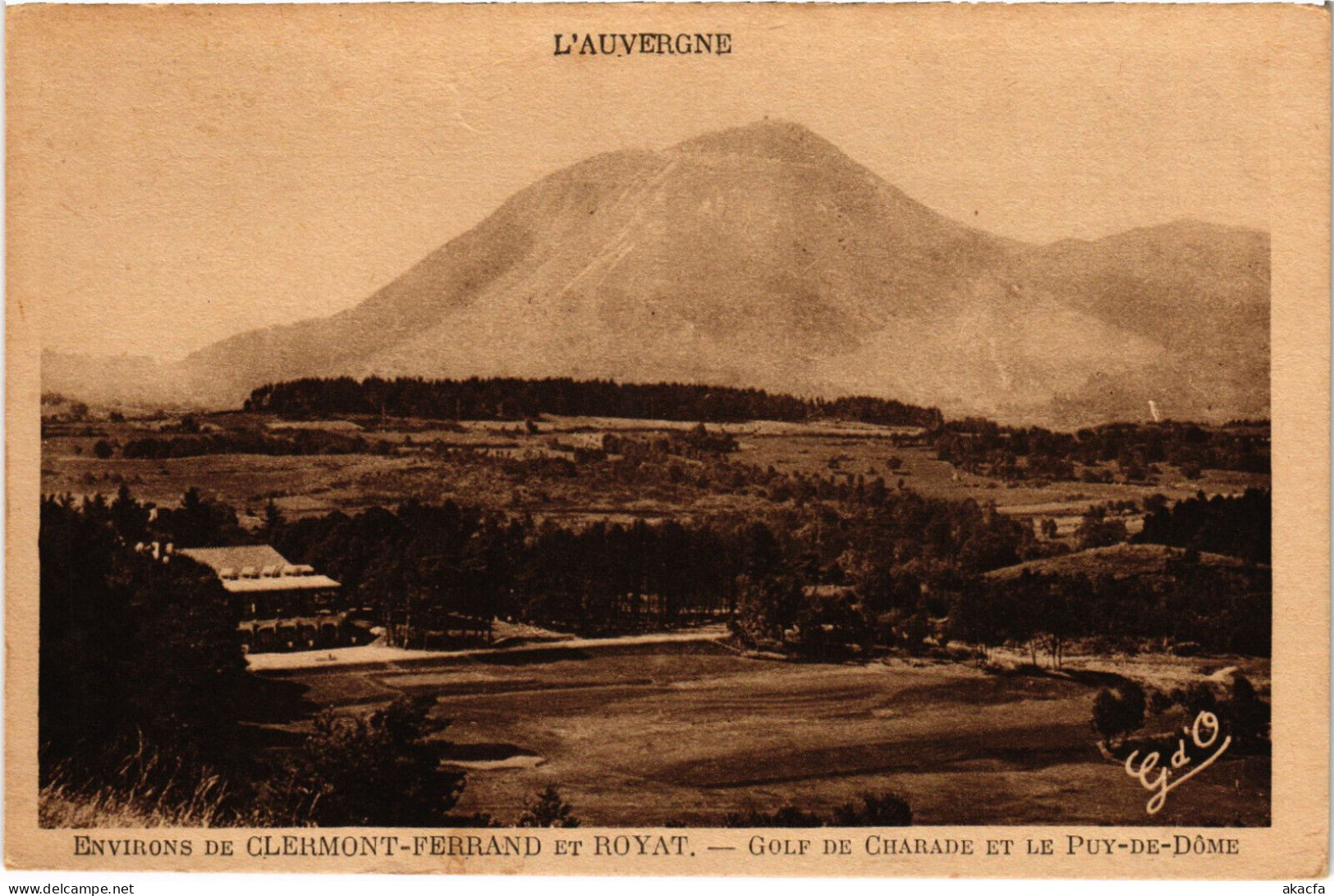 PC GOLF, SPORT, CLERMONT-FERRAND, GOLF DE CHARADE, Vintage Postcard (b51243) - Golf