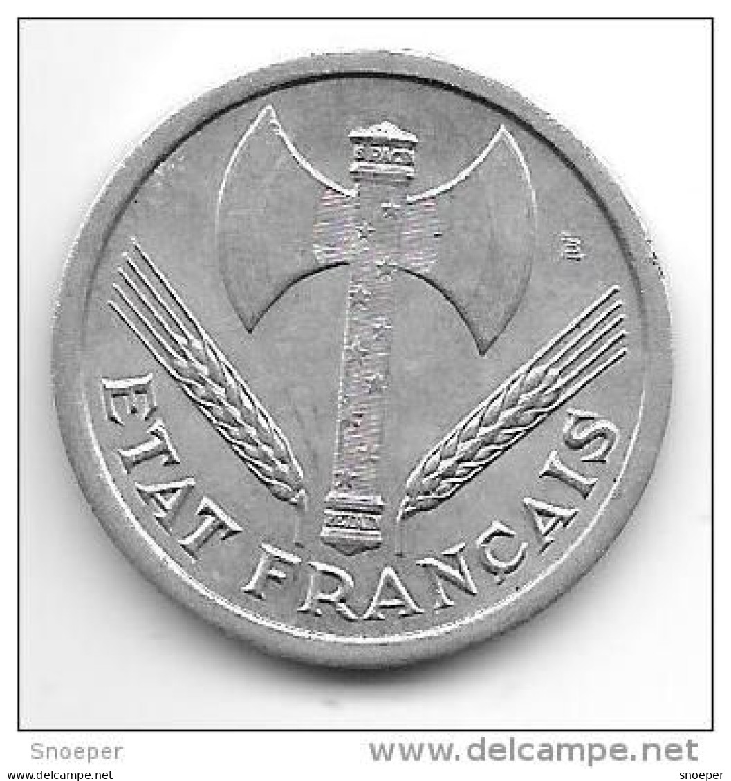 France  2 Francs  1943  Km 904.1    Xf+!!!! - 2 Francs