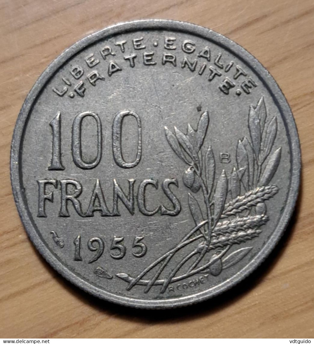 Frankrijk 100 Francs 1955 (B) KM# 919.2 - 100 Francs