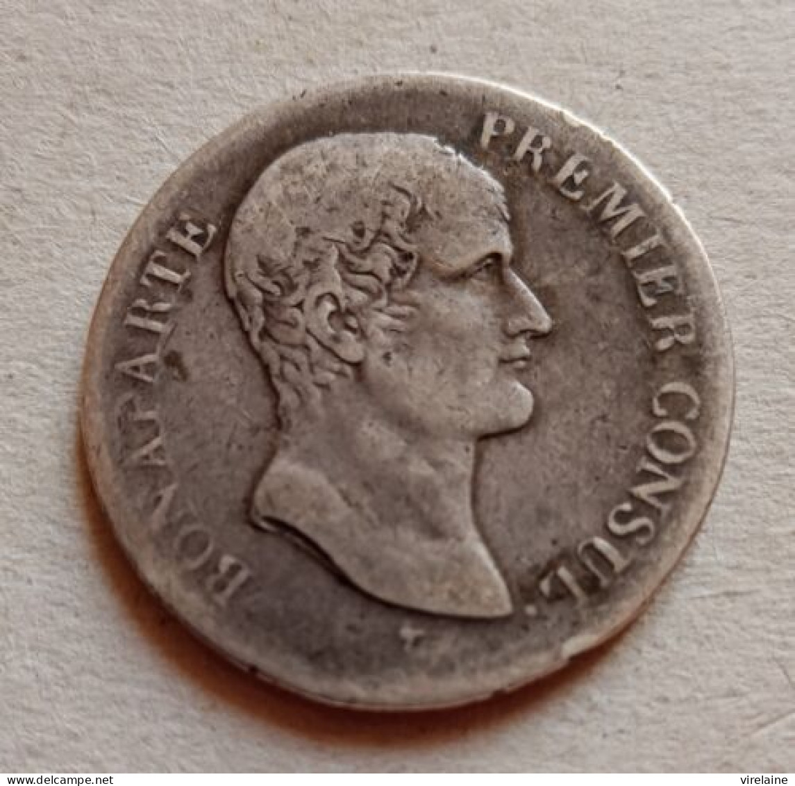 France Monnaie Argent 5 Francs Napoléon Bonaparte Premier Consul L'AN 12 K - 5 Francs