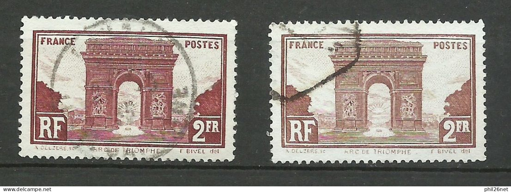 France   N°   258 Arc De Triomphe  Brun     Oblitéré B/TB    Le  Timbre Type Sur Les Scans Pour Comparer Soldé ! ! ! - Usados