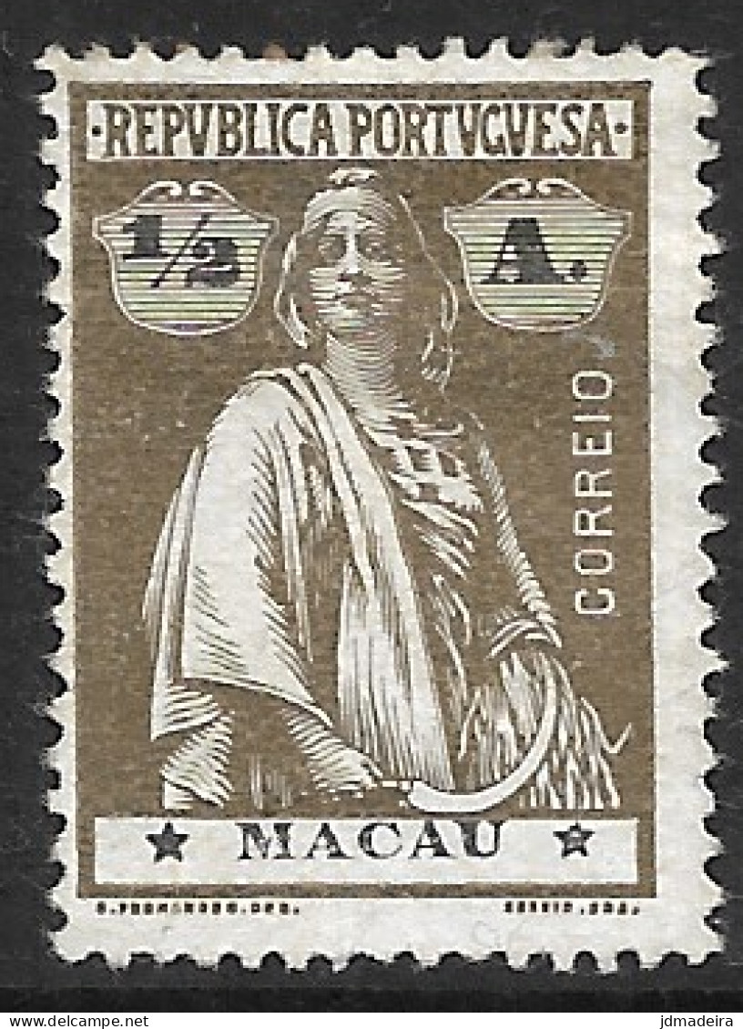 Macao Macau – 1913 Ceres Type 1/2 Avos Mint Stamp - Nuovi