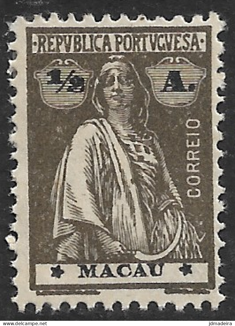 Macao Macau – 1913 Ceres Type 1/2 Avos Mint Stamp - Nuovi