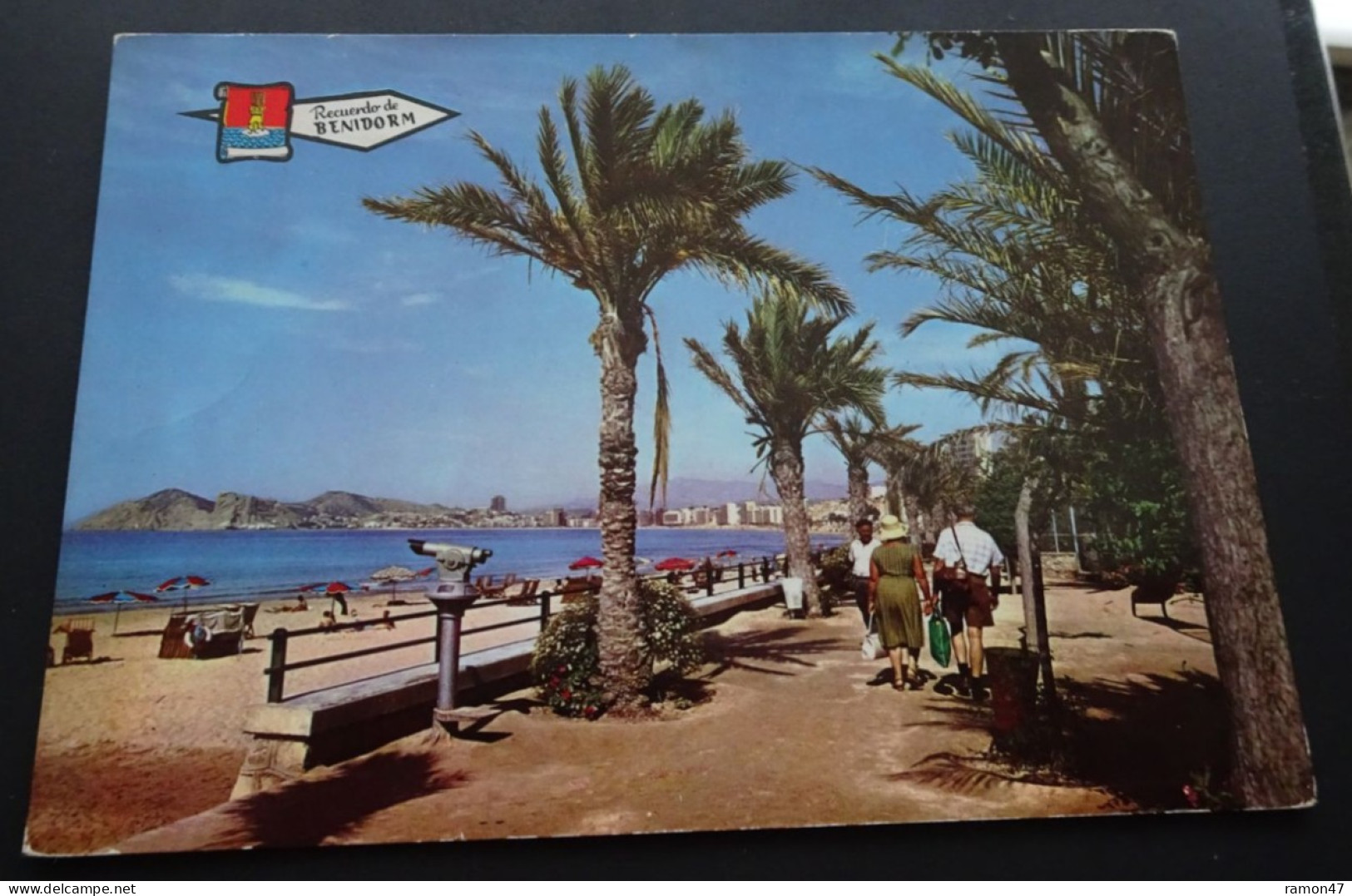 Recuerdo De Benidorm - Pasco Y Playa Poniente - Ed. Pergamino - Postales Javier, Valencia - # 3.246 - Alicante