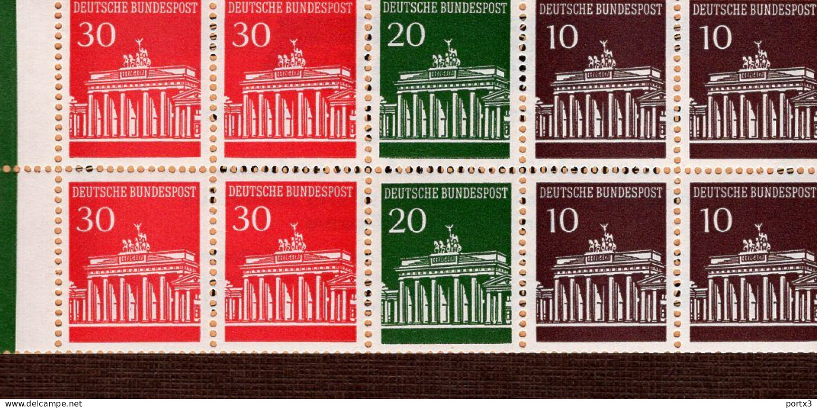 Heftchenblatt Bund 17 Brandenburger Tor (1)  MNH **postfrisch Neuf - 1951-1970