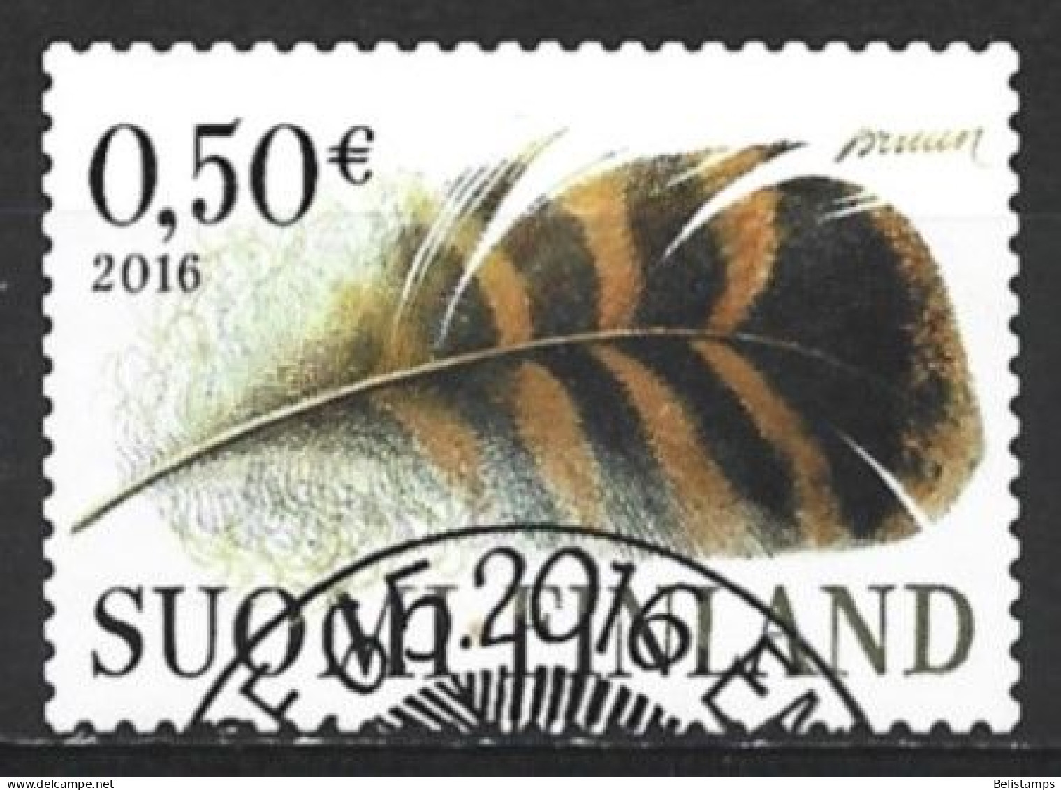 Finland 2016. Scott #1515 (U) Feather  *Complete Issue* - Usati