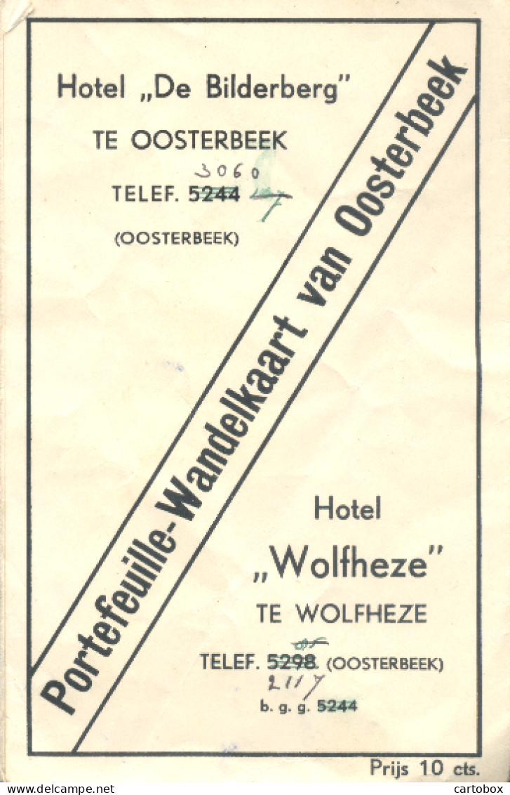 Oosterbeek, Portefeuille Wandelkaart (2 X Scan) - Oosterbeek