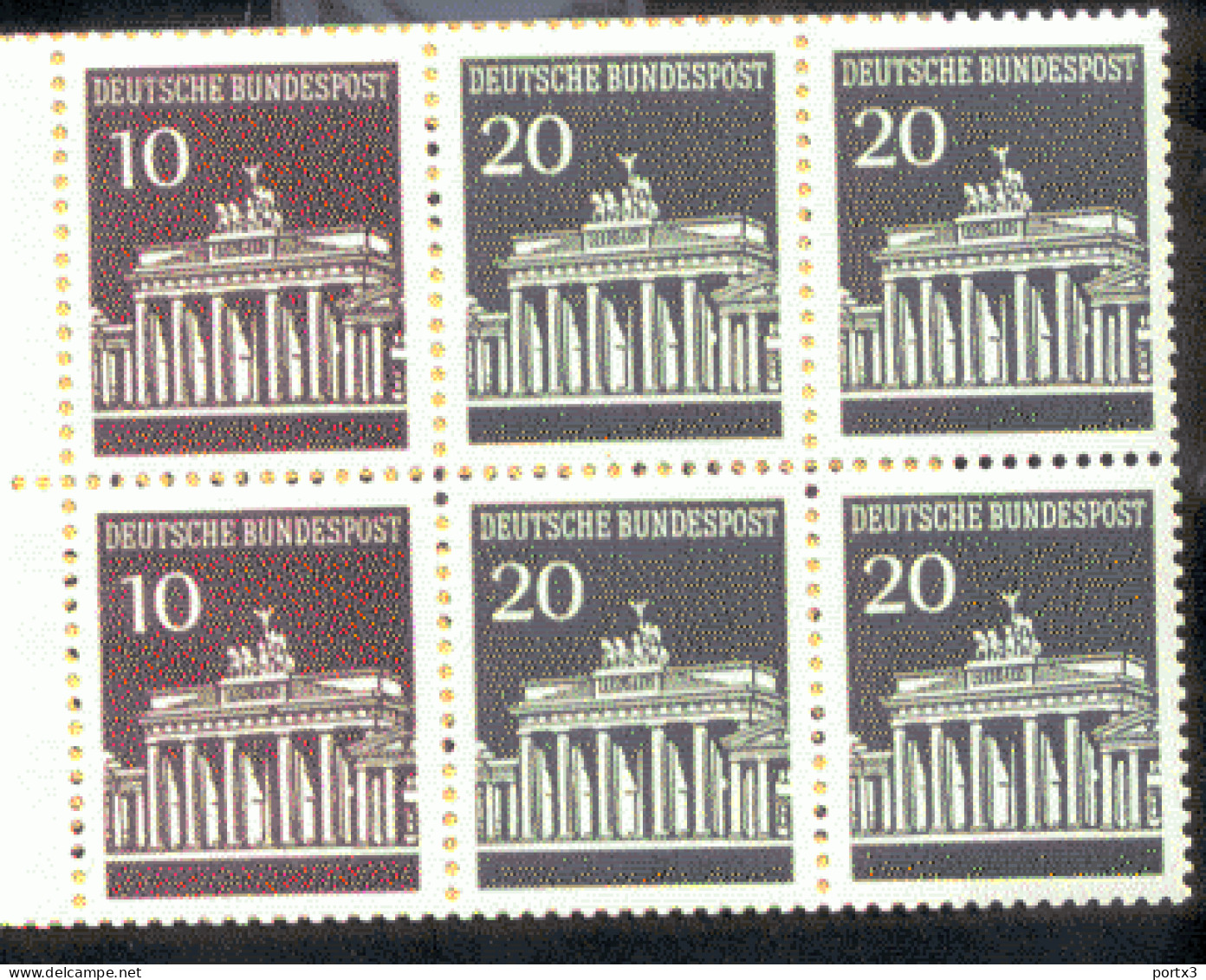 Heftchenblatt Bund 18 Brandenburger Tor  MNH **postfrisch Neuf - 1951-1970