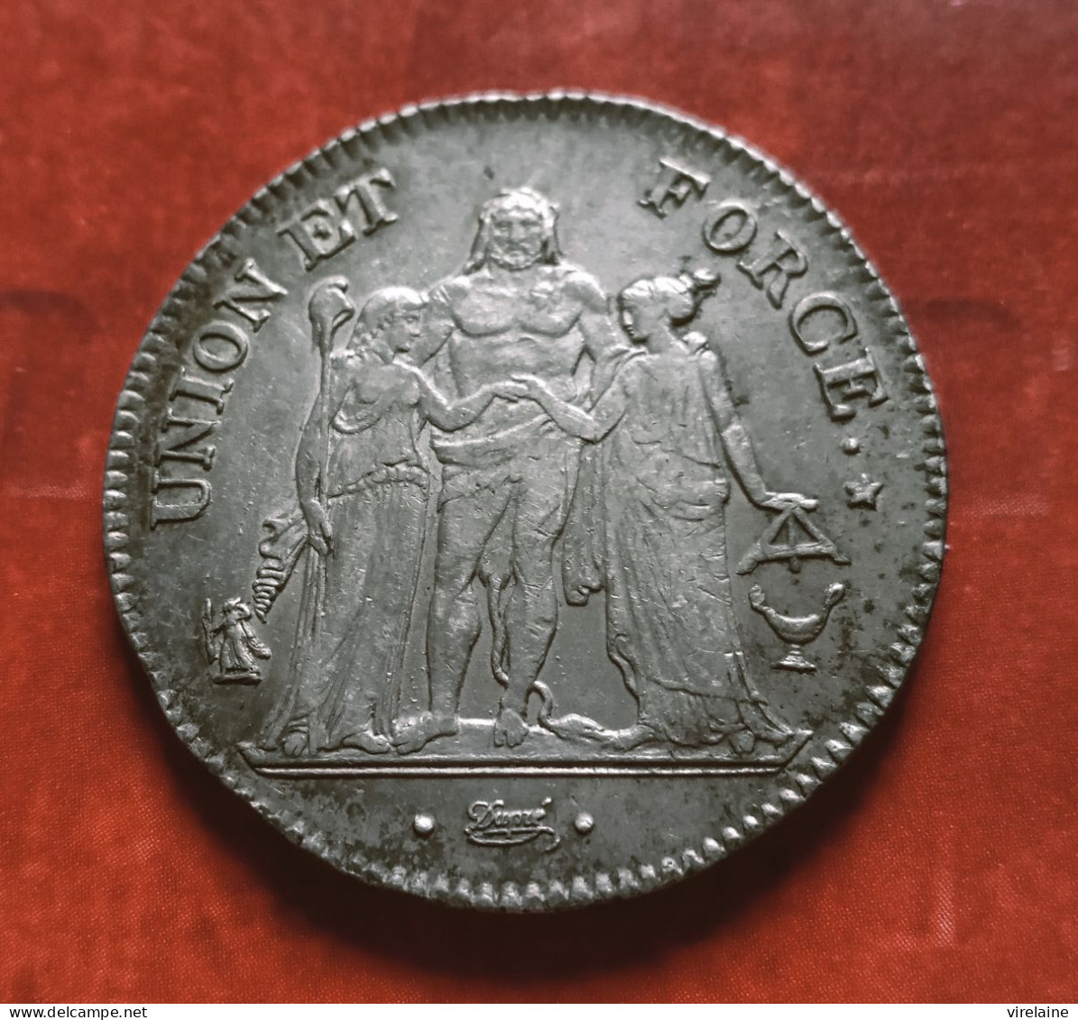 FRANCE Monnaie Argent 5 Francs Union Et Force L'AN 10 K Bordeaux - 1795-1799 French Directory