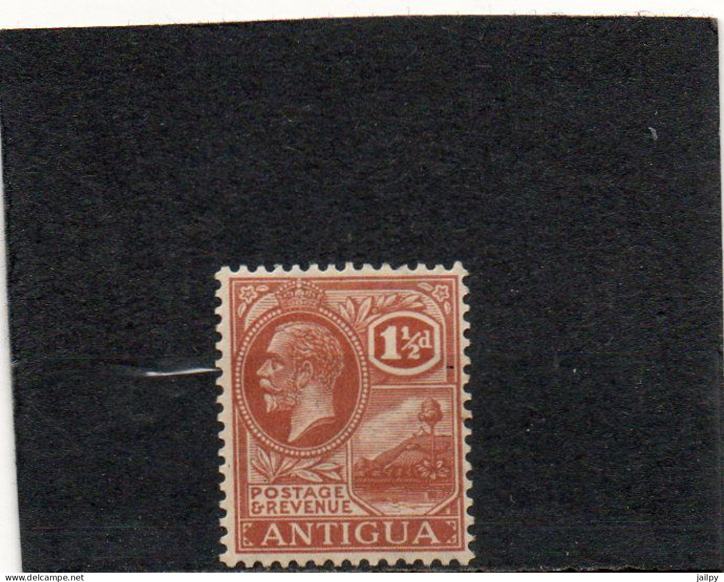 GRANDE BRETAGNE    ANTIGUA  1 1/2 D  1921    Y&T: 58   Neuf Avec Trace De Charnière - 1960-1981 Ministerial Government