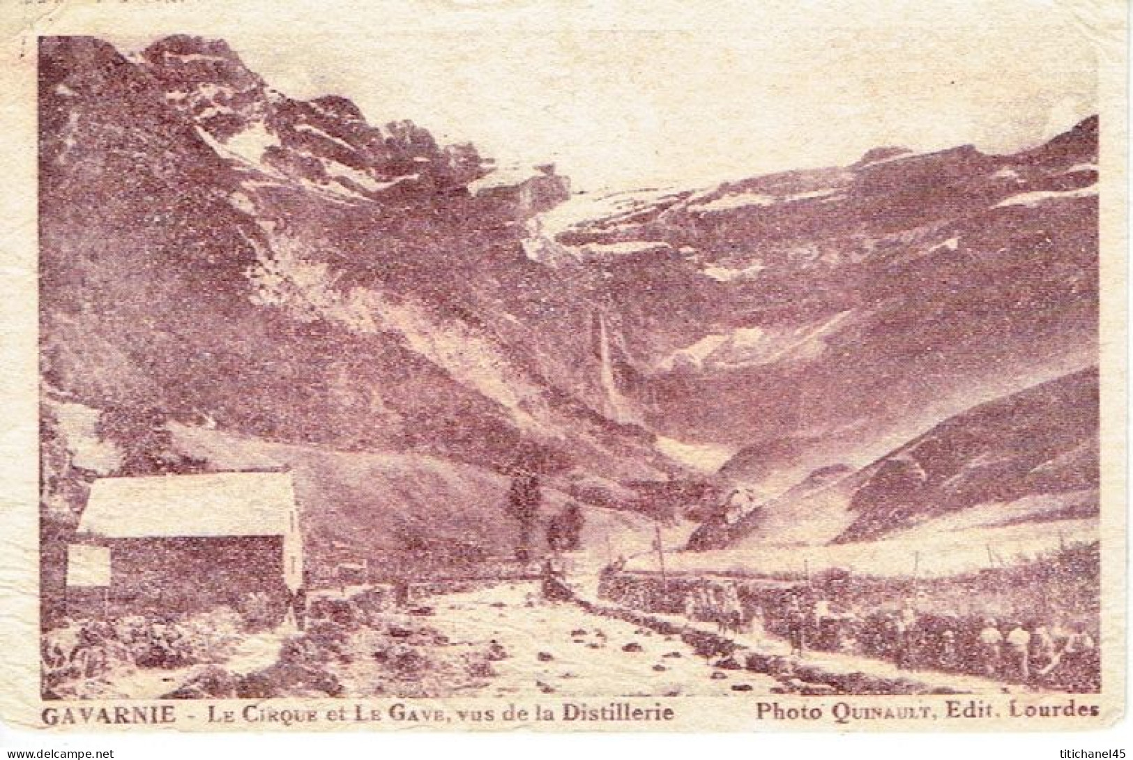 Carte Parfum PARFUMERIE DU MARBORE - Distillerie De Fleurs Et Plantes Des Pyrénées à GAVARNIE - Oud (tot 1960)