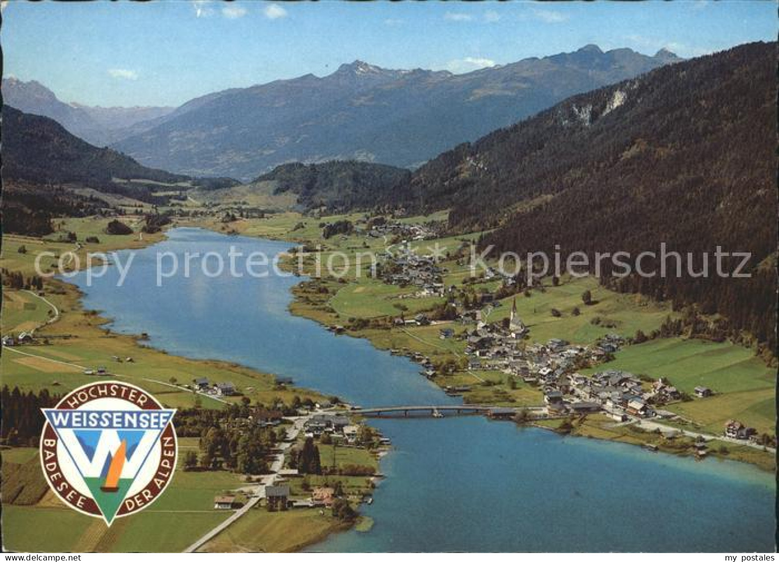 72036527 Weissensee Kaernten Hoechster Badesee Der Alpen Fliegeraufnahme Weissen - Weissensee
