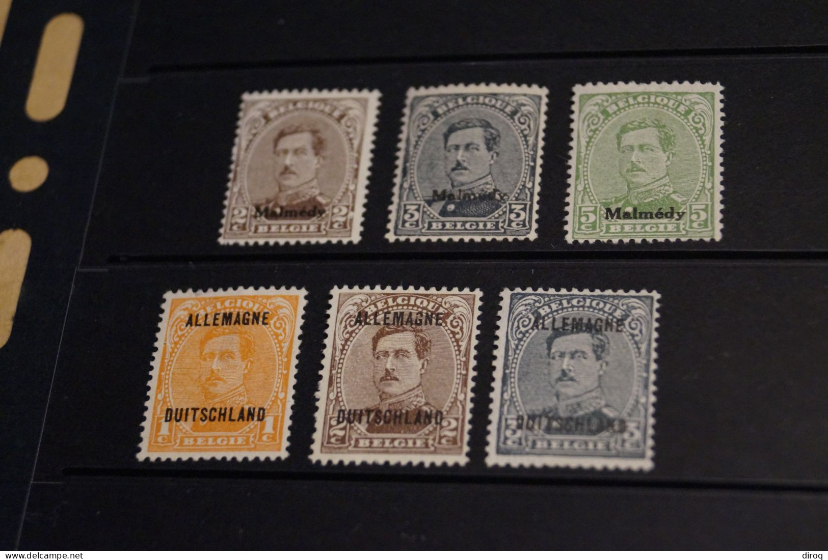 6 Timbres NEUF Avec Surcharge Malmedy Et Allemagne ,petites Traces De Charnière - Ungebraucht