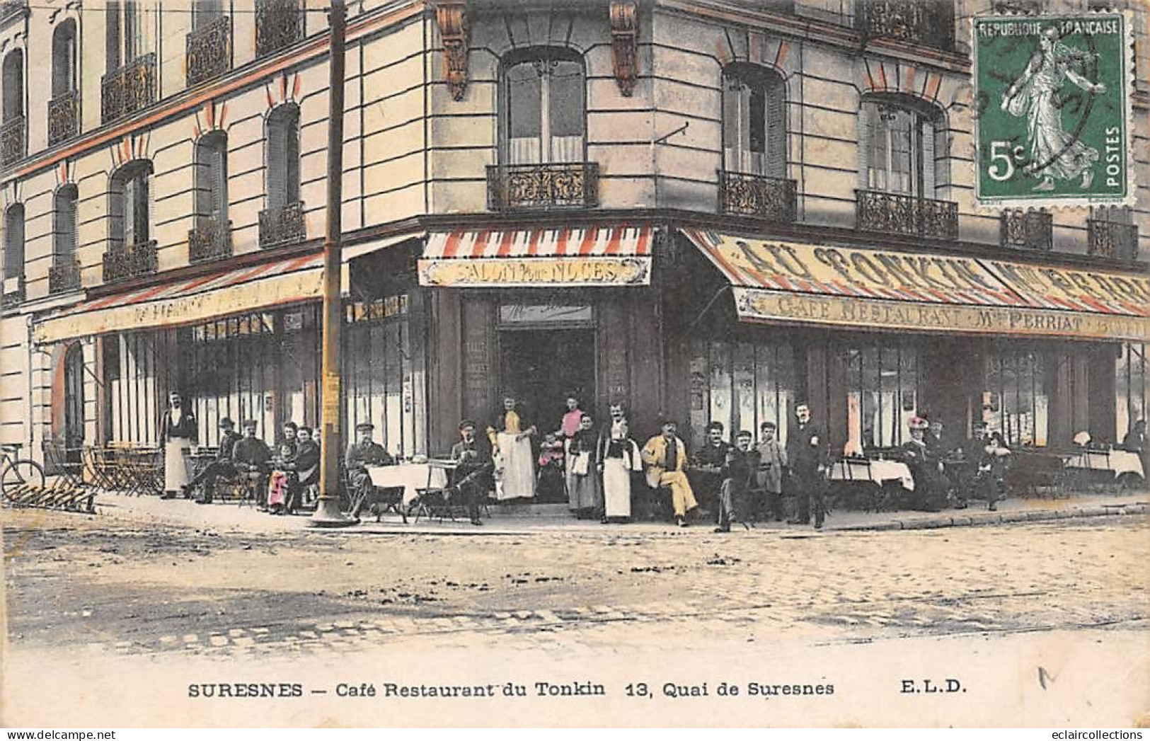 Suresnes         92      Café Restaurant Du Tonkin   (voir Scan) - Suresnes