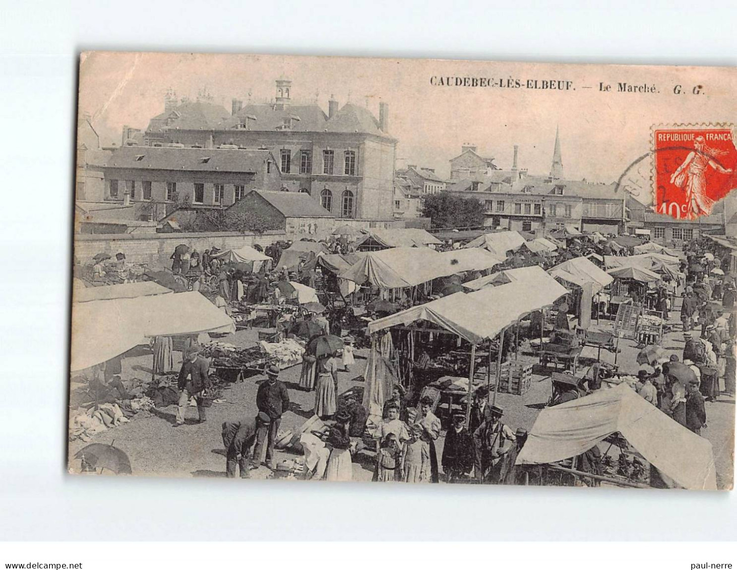 CAUDEBEC LES ELBEUF : Le Marché - état - Caudebec-lès-Elbeuf