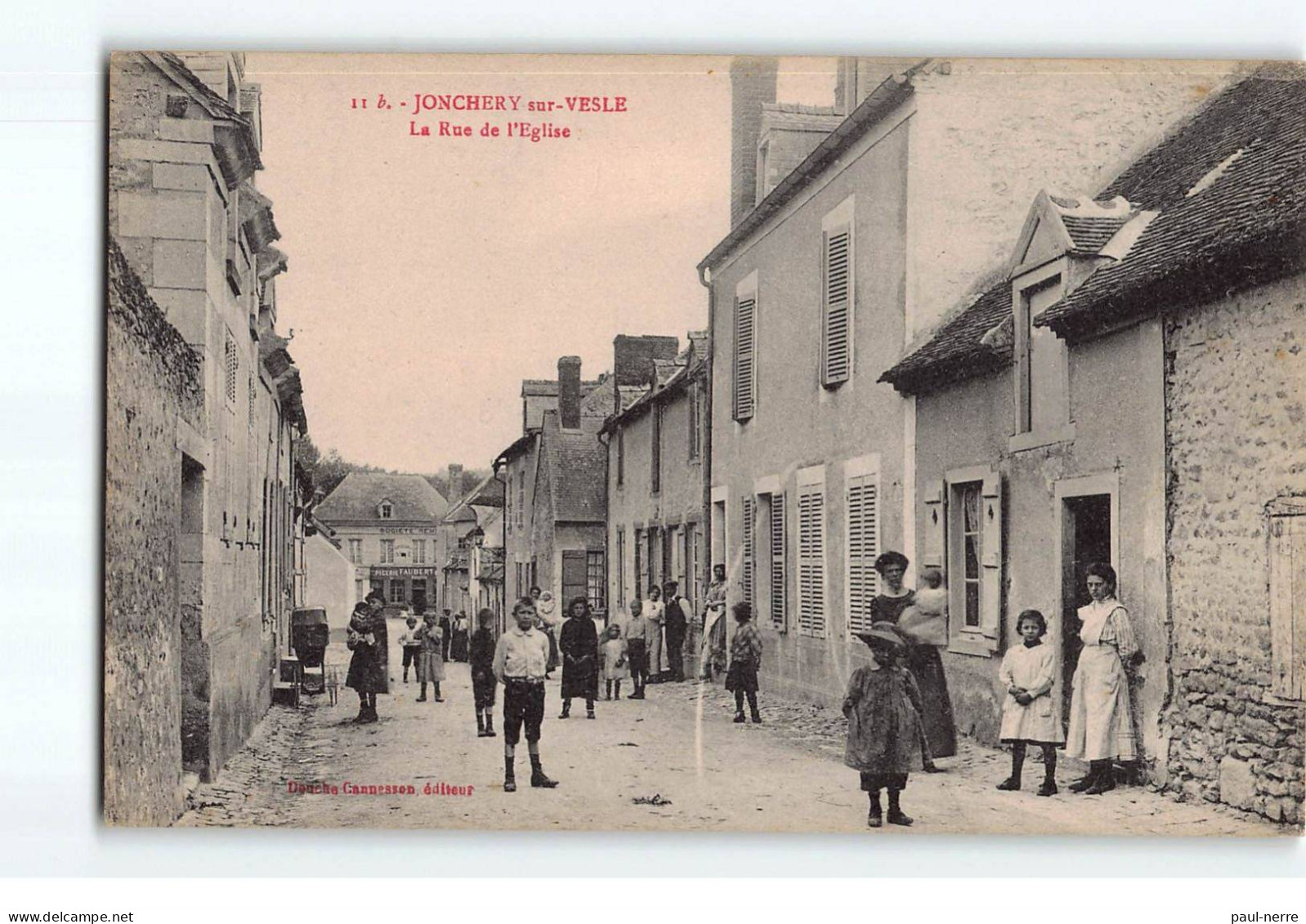 JONCHERY SUR VESLE : La Rue De L'Eglise - Très Bon état - Jonchery-sur-Vesle