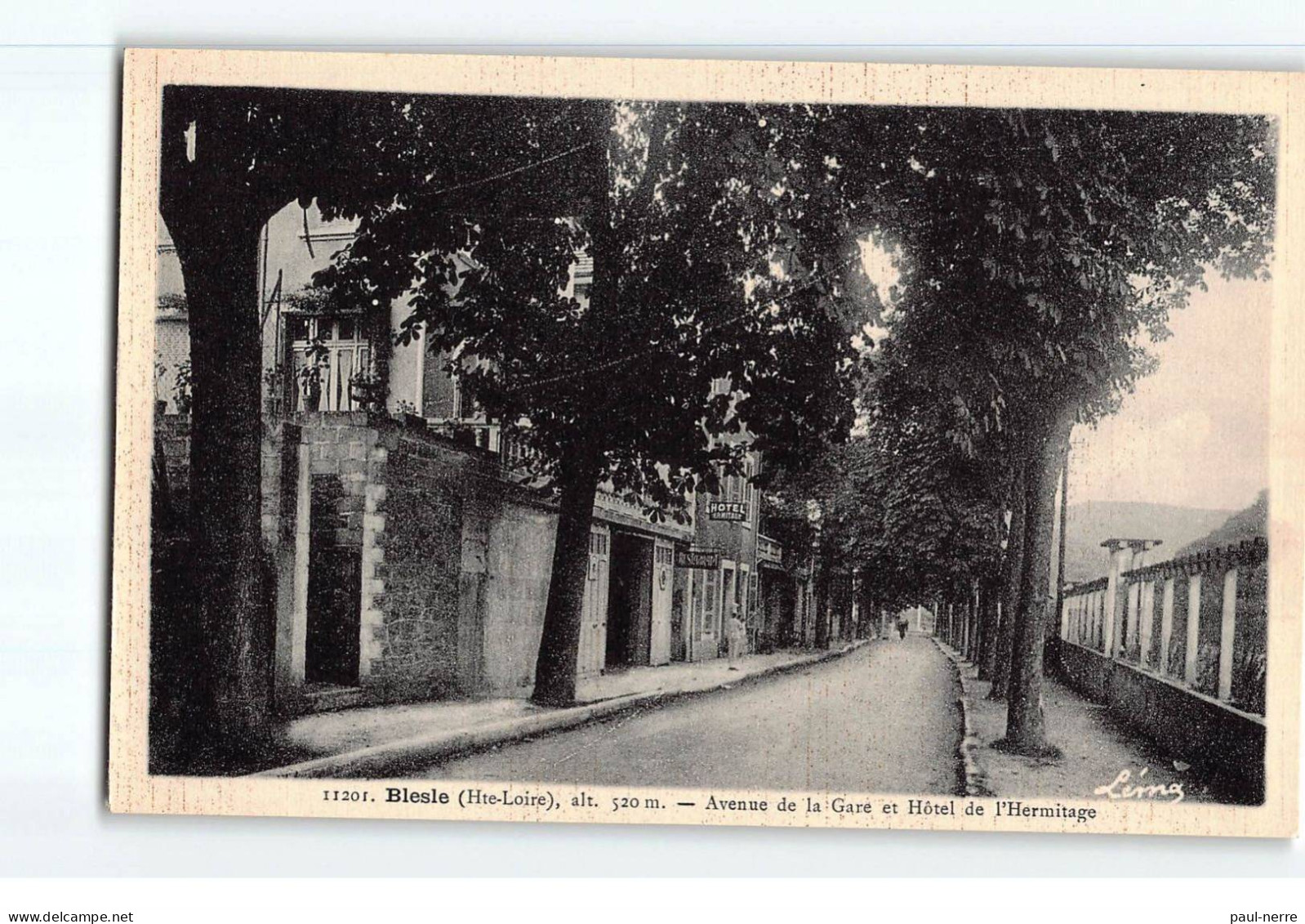 BLESLE : Avenue De La Gare Et Hôtel De L'Hermitage - Très Bon état - Blesle