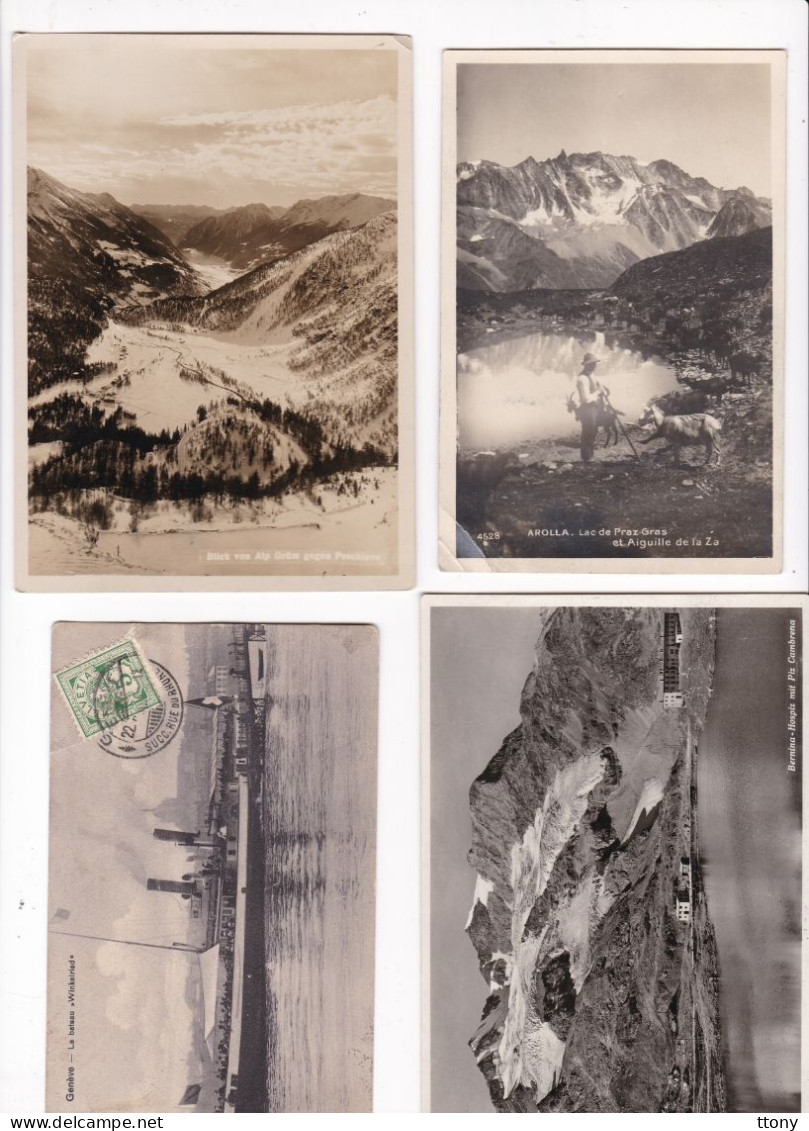 un lot de 40 cartes postales  circulées et non circulées   Suisse différentes vues