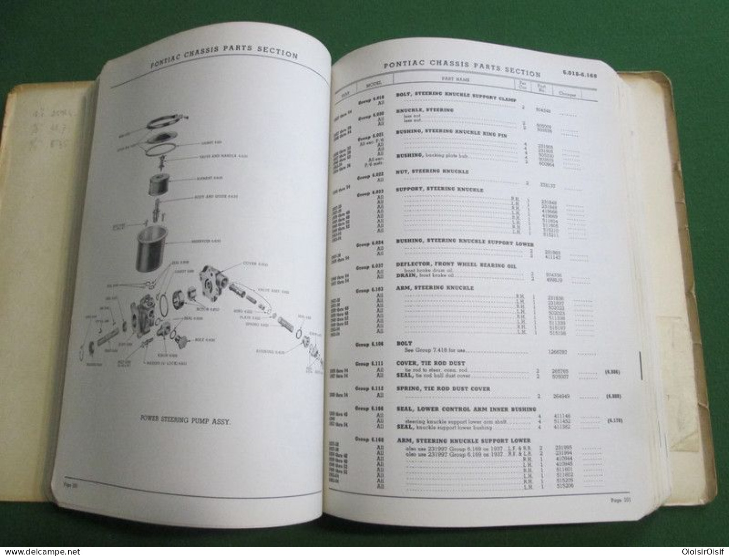 Master Parts Catalog - Livre D'atelier - Pontiac 1954 - Transports