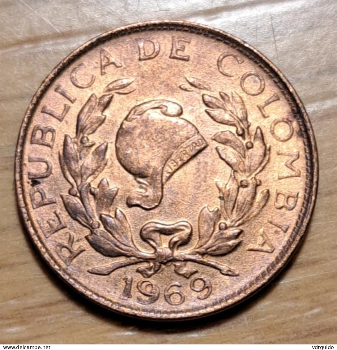 Colombia 1 Centavo 1969 KM#205a - Kolumbien