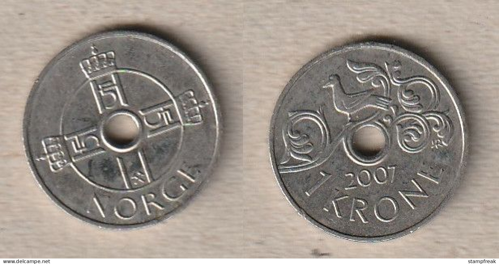 00310) Norwegen, 1 Krone 2007 - Norvège