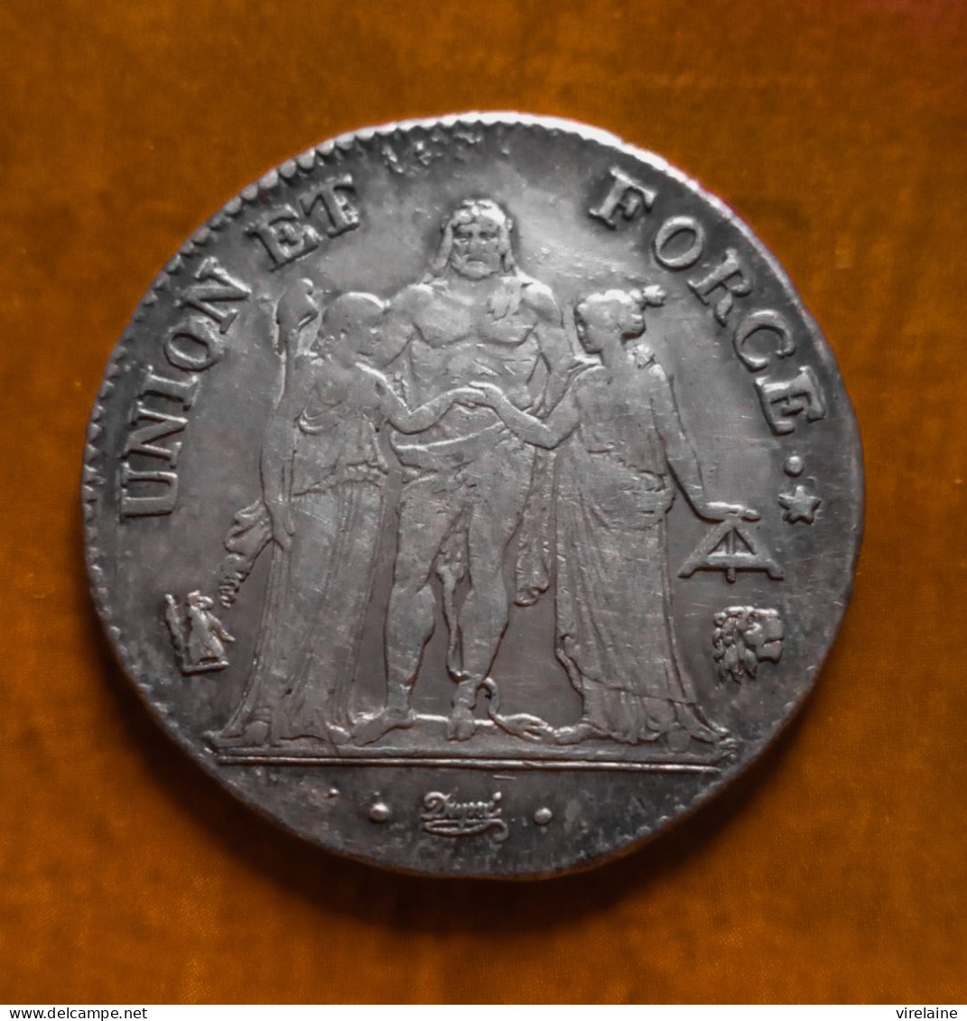 FRANCE Monnaie Argent 5 Francs Union Et Force L'AN 7 L Bayonne - 1795-1799 Direktorium