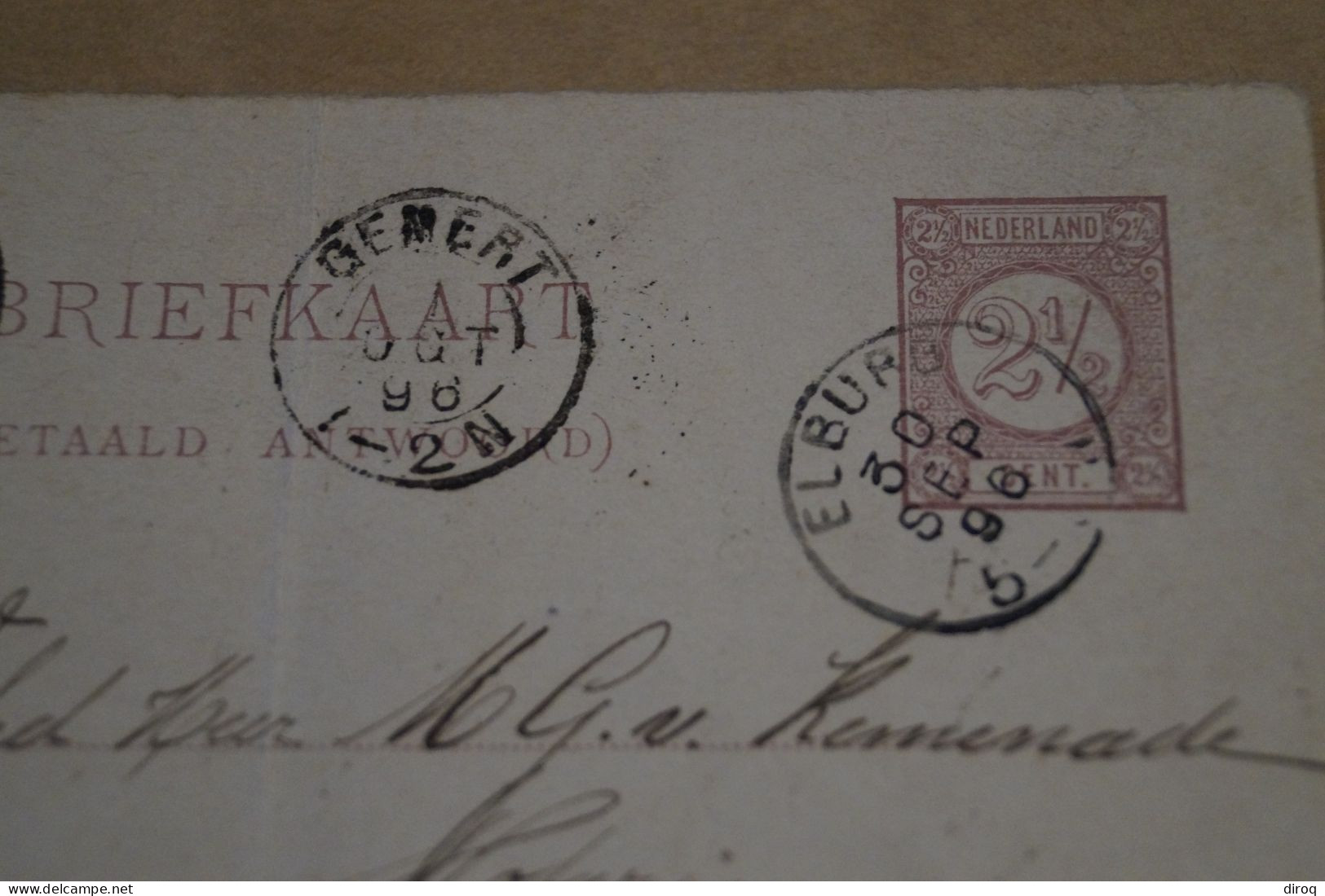 Envoi Pays-Bas - Belgique De 1896,très Belles Oblitérations,pour Collection - Storia Postale