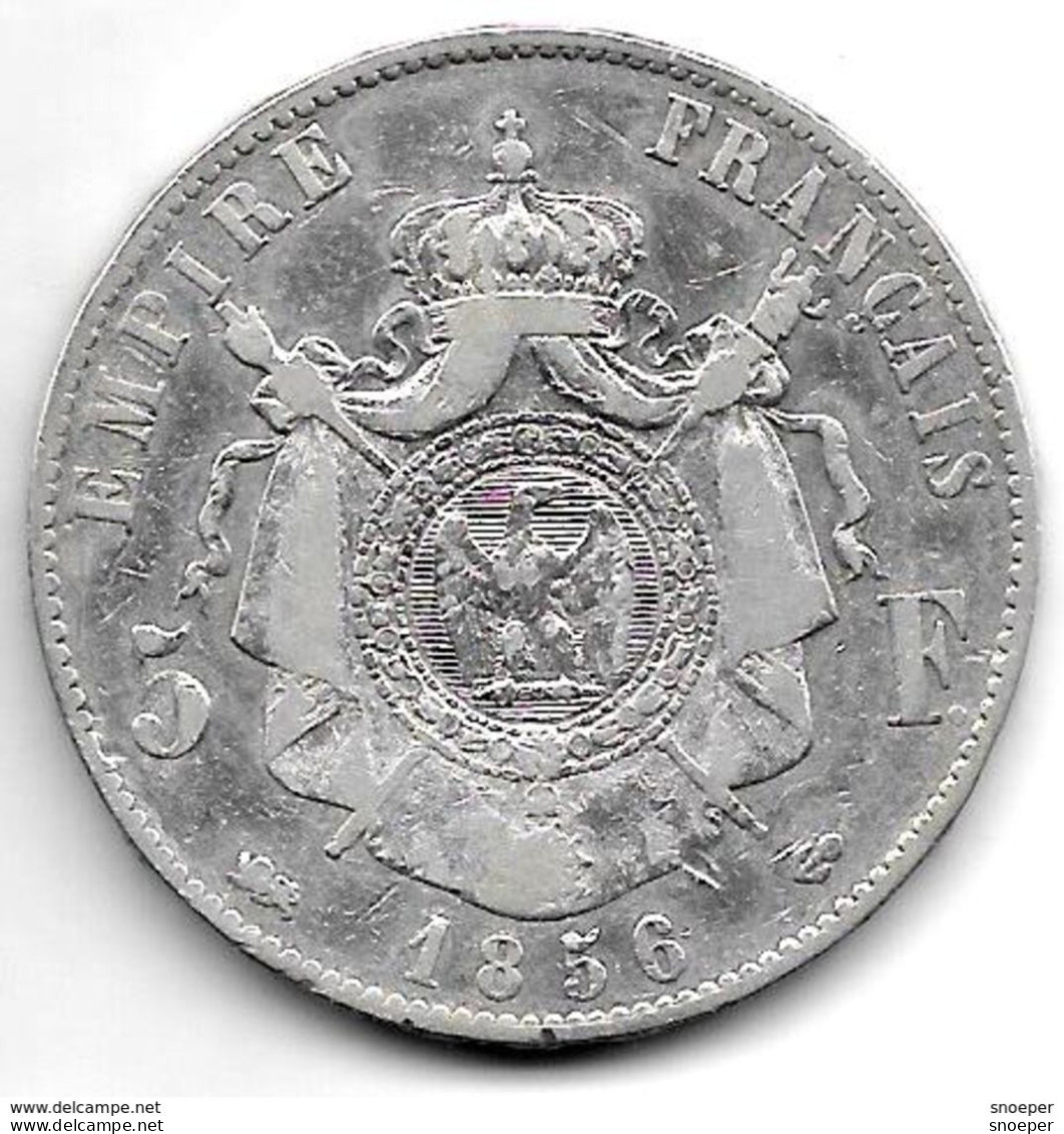 *france  5 Francs  1856 D  Km 782.3   Fr+ - 5 Francs