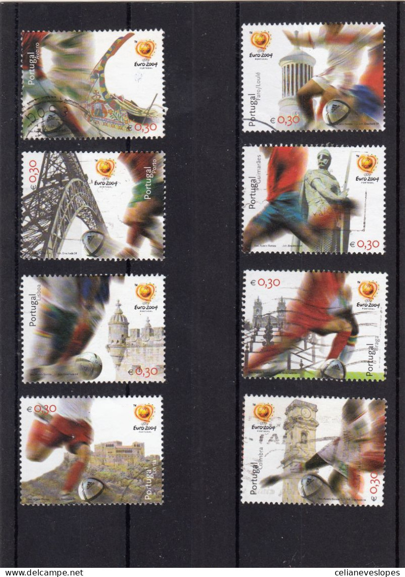 Portugal, (55), UEFA EURO 2004, Cidades Anfitriãs, Mundifil Nº 3103 A 3110 Used - Gebruikt