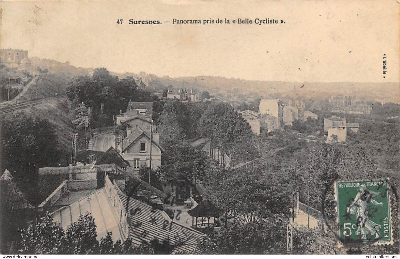 Suresnes         92         Panorama Pris  De La Belle Cycliste      N° 47    (voir Scan) - Suresnes