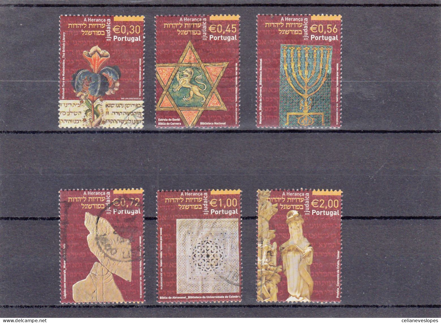 Portugal, (60), A Herança Judaica Em Portugal, 2004, Mundifil Nº 3129 A 3132 Used - Gebruikt