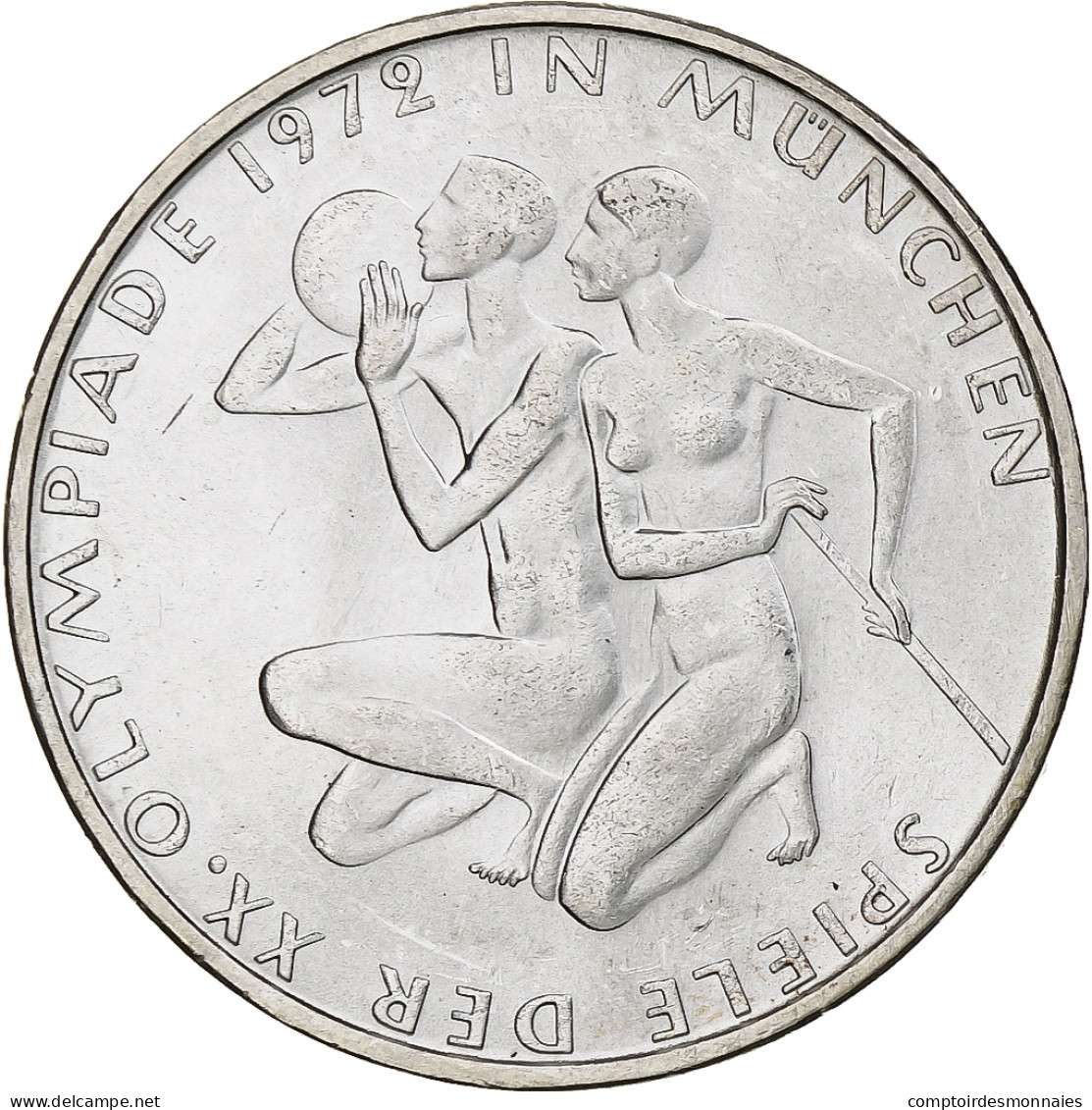 République Fédérale Allemande, 10 Mark, Munich Olympics, 1972, Munich - Autres & Non Classés