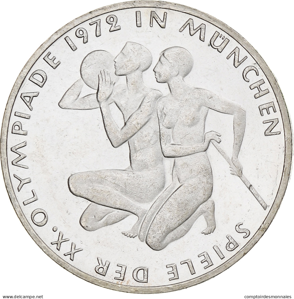 Monnaie, République Fédérale Allemande, 10 Mark, 1972, Stuttgart, BE, SPL - Herdenkingsmunt