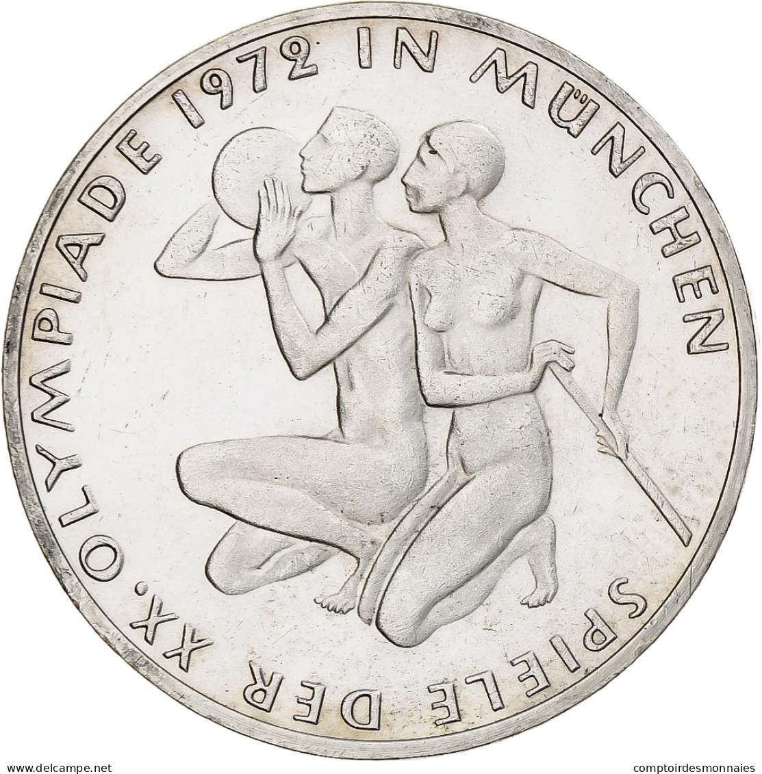 Monnaie, République Fédérale Allemande, 10 Mark, 1972, Stuttgart, BE, SPL - Conmemorativas